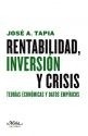 Rentabilidad, inversión y crisis