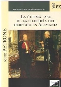 Última fase de la filosofía del derecho en Alemania