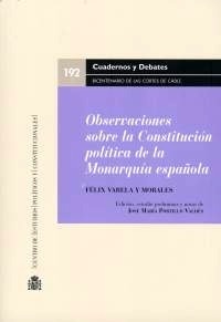 Observaciones sobre la Constitución política de la Monarquía española