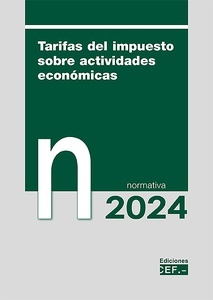 Tarifas sobre el impuesto de actividades económicas 2024. Normativa