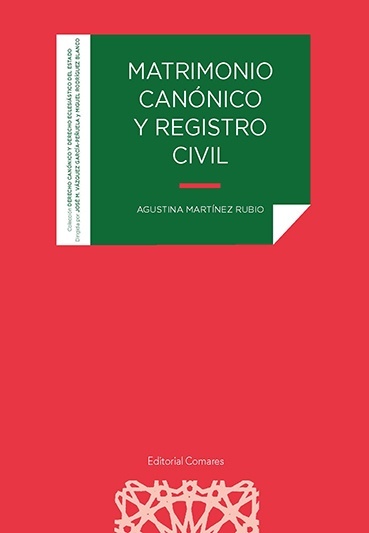 Matrimonio canónico y registro civil