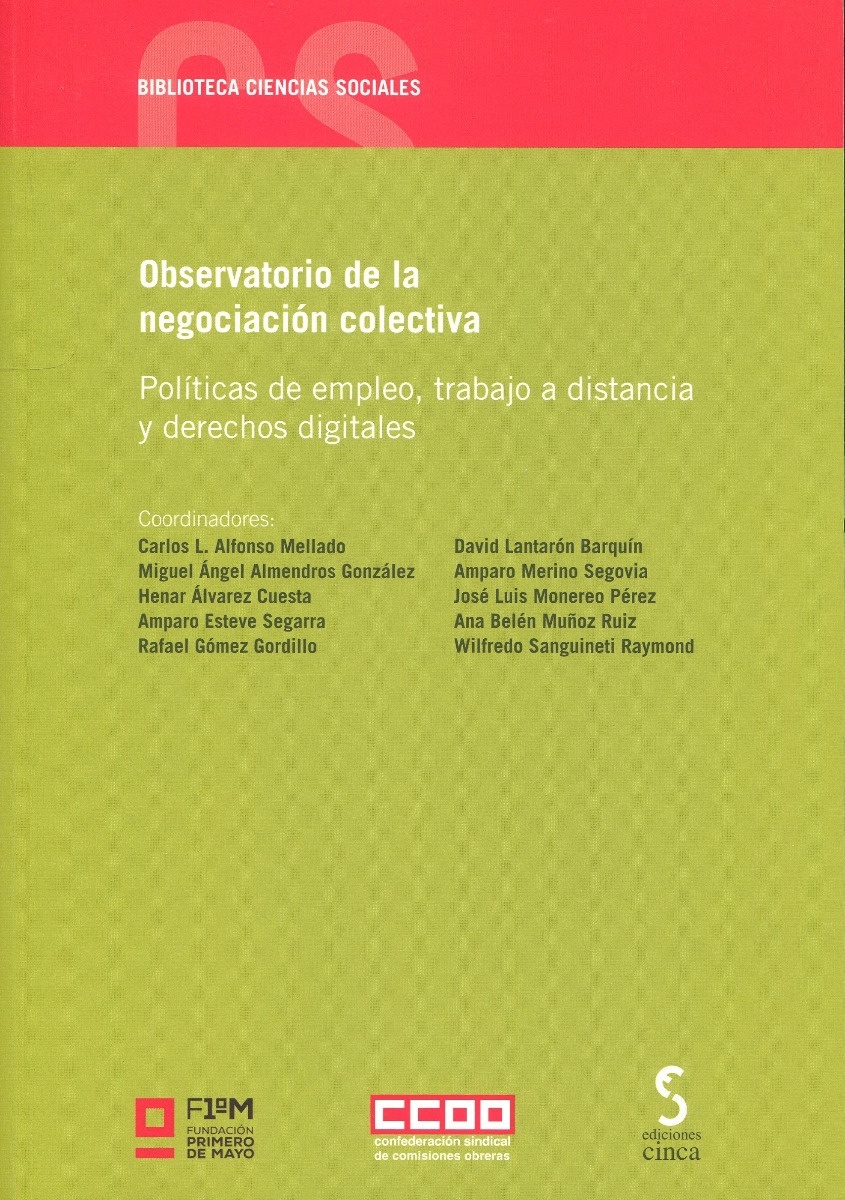 Observatorio de la negociación colectiva "Políticas de empleo, trabajo a distancia y derechos digitales"