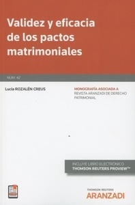 Validez y eficacia de los pactos matrimoniales (Dúo)