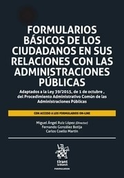 Formularios básicos de los ciudadanos en sus relaciones con las Administraciones públicas