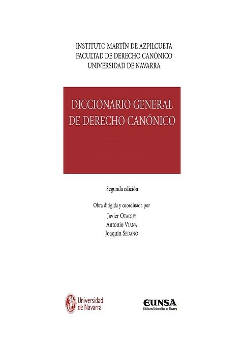 Diccionario general de derecho canónico (7 vols)