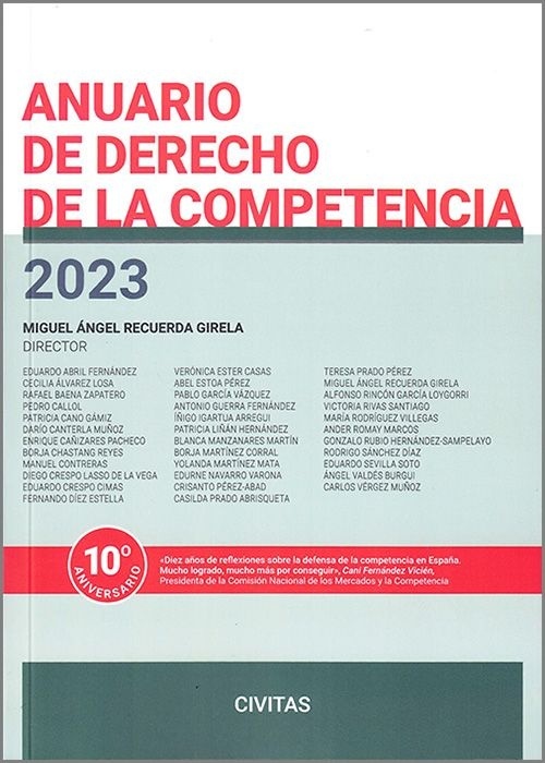 Anuario de Derecho de la Competencia 2023