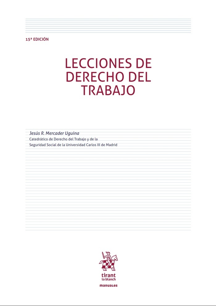 Lecciones de derecho del trabajo