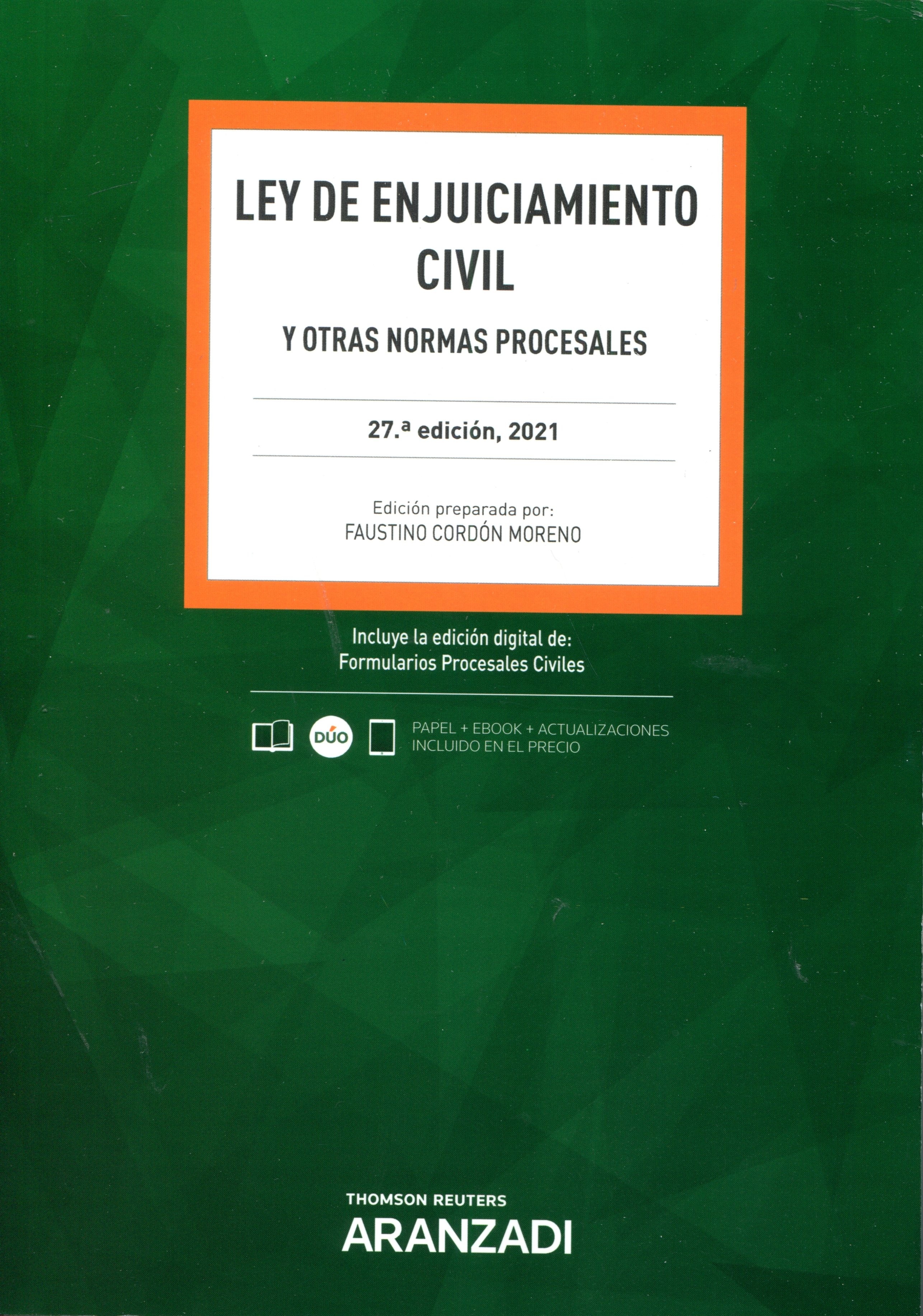 Ley de enjuiciamiento civil y otras normas procesales