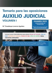 Temario para las oposiciones de Auxilio judicial 2023 Vol.I
