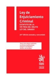 Ley de Enjuiciamiento Criminal. Estatuto de la Víctima del Delito Ley del Jurado