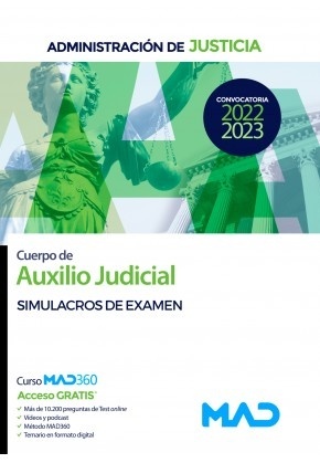 Cuerpo de Auxilio Judicial de la Administración de Justicia. Simulacros de examen