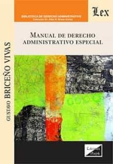 Manual de derecho administrativo especial