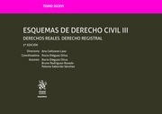 Esquemas de derecho civil III. Tomo XXXVI "Derechos reales. Derecho registral"