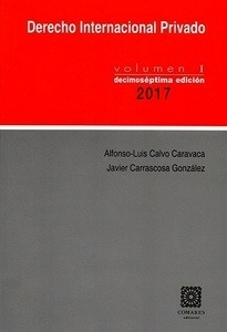 Derecho internacional privado. Vol. I