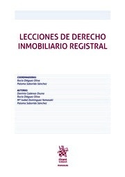 Lecciones de Derecho inmobiliario registral