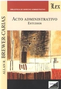 Acto administrativo. Estudios