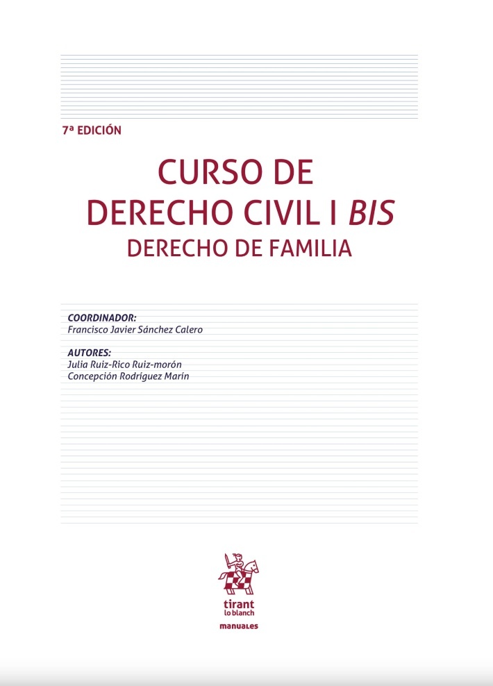 Curso de Derecho Civil I Bis. Derecho de familia