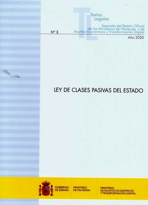 Ley de clases pasivas del Estado 2020