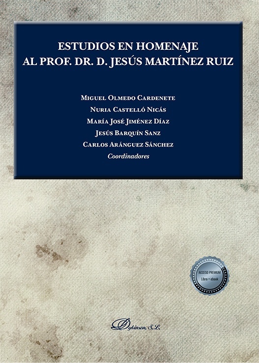 Estudios en Homenaje al Prof. Dr. D. Jesús Martínez Ruiz