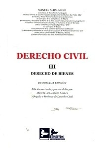 Derecho Civil III. Derecho de bienes