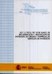 Ley 11/2015, de 18 de junio, de recuperación y resolución de entidades de crédito y empresas de servicios de inv