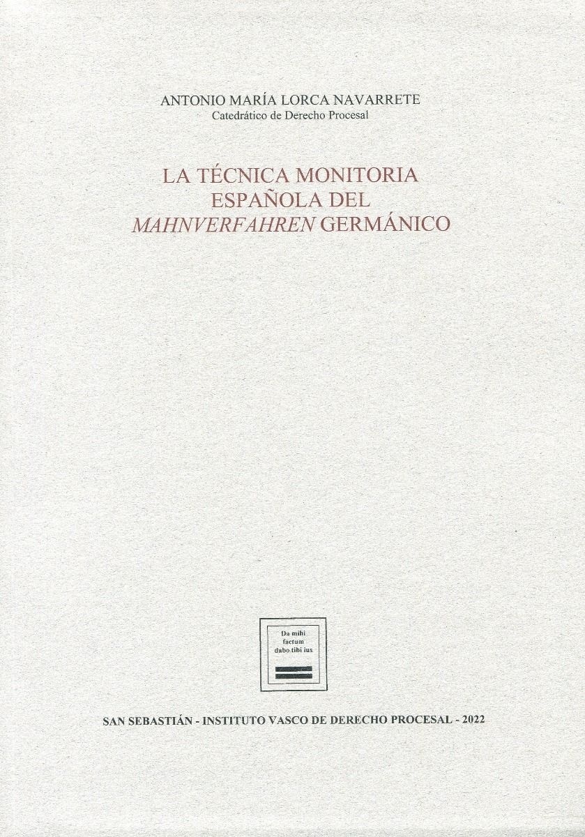 Técnica monitoria española del mahnverfahren germánico