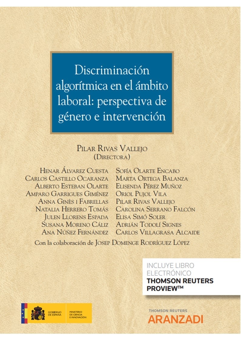 Discriminacion algorítmica en el ambito laboral perspectiva de género e intervención