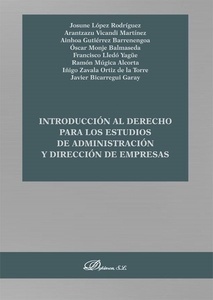 Introducción al derecho para los estudios de administración y dirección de empresas