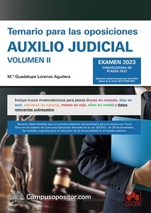 Temario para las oposiciones de Auxilio judicial 2023 Vol.II