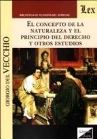 Concepto de la naturaleza y el principio del derecho y otros estudios, El