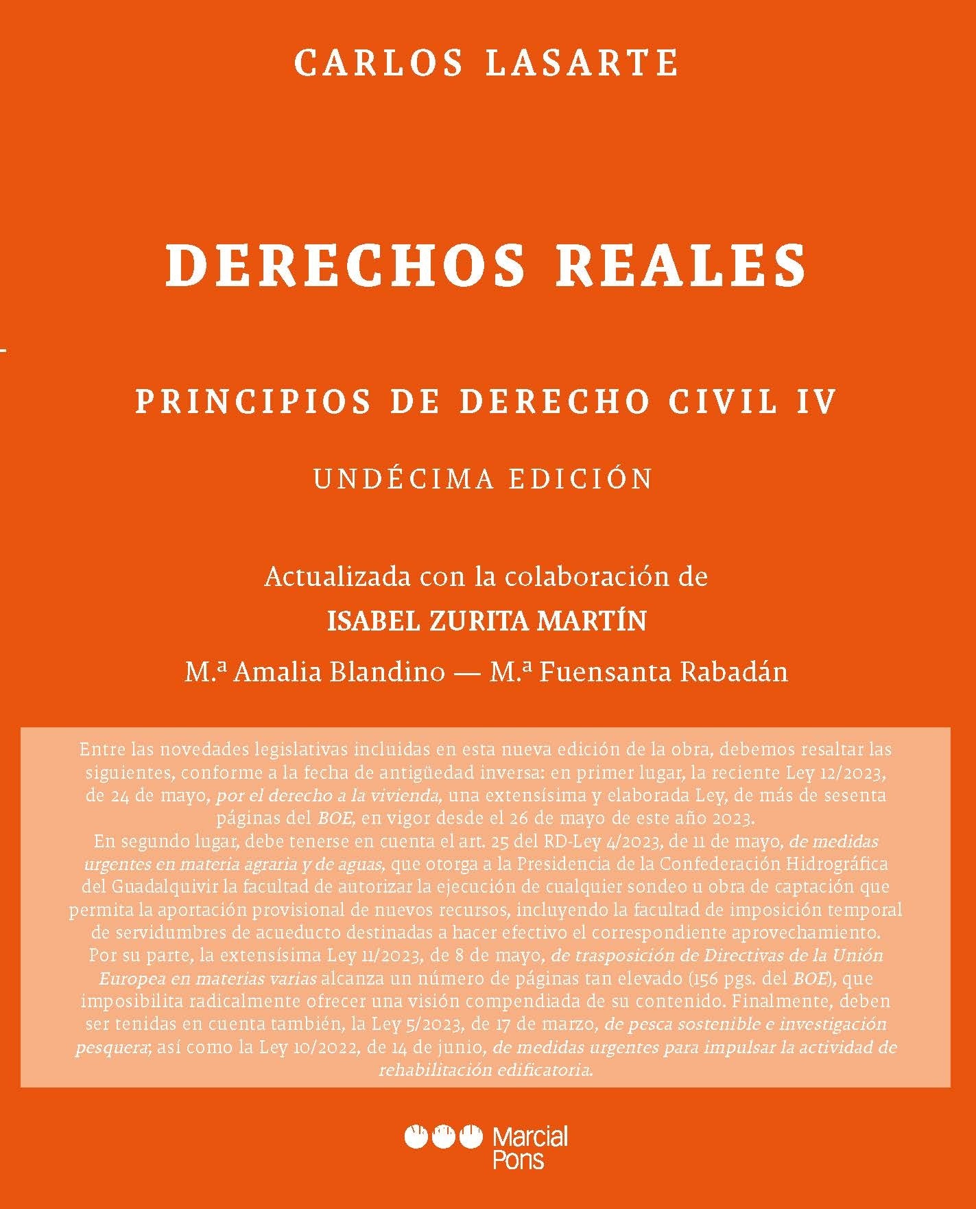 Principios de Derecho civil "Tomo IV: Derechos reales"