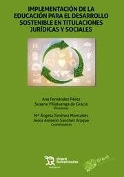 Implementación de la educación para el desarrollo sostenible en titulaciones juridícas y sociales