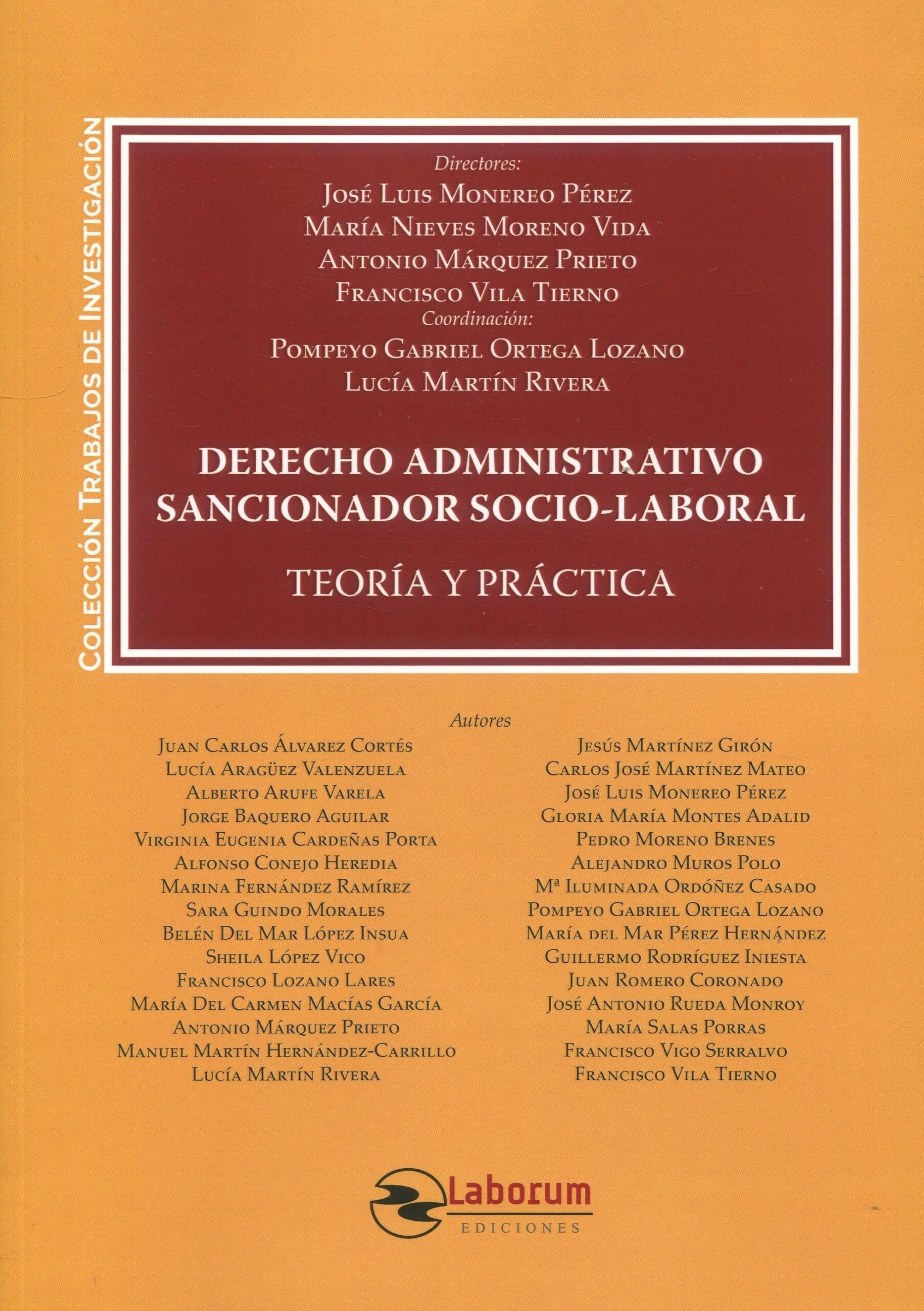 Derecho administrativo sancionador socio-laboral. Teoría y práctica