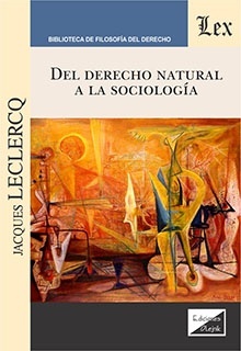 Del derecho natural a la sociologia