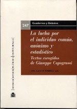 Lucha por el individuo común, anónimo y estadístico, La "Textos escogidos de Giuseppe Capograssi"
