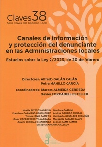 Canales de información y protección del denunciante en las Administraciones locales "Estudios sobre la Ley 2/2023, de 20 de febrero"