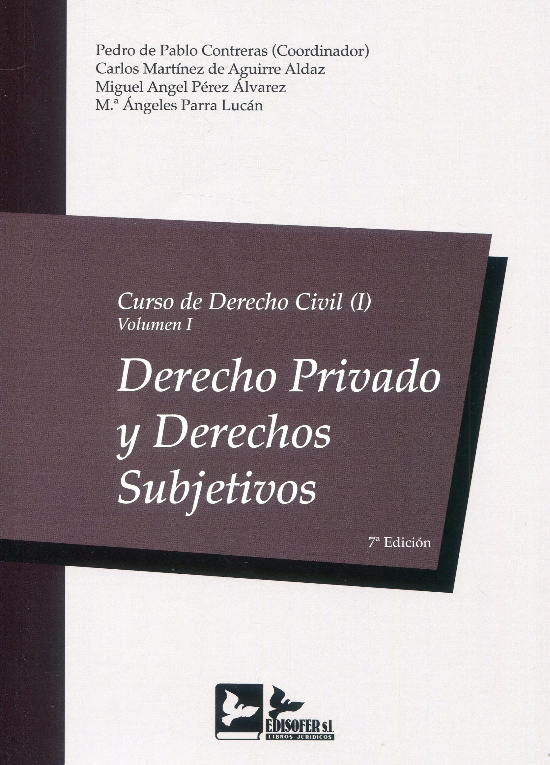 Curso de derecho civil, Tomo 1 Vol.1 "Derecho privado y derechos subjetivos"