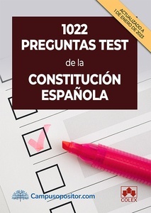 1022 preguntas test de la Constitución Española