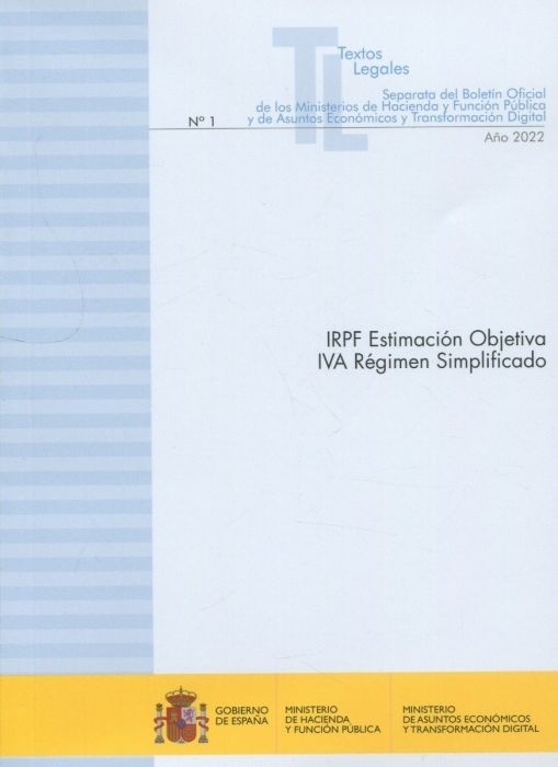 IRPF Estimación objetiva. IVA Régimen simplificado 2022