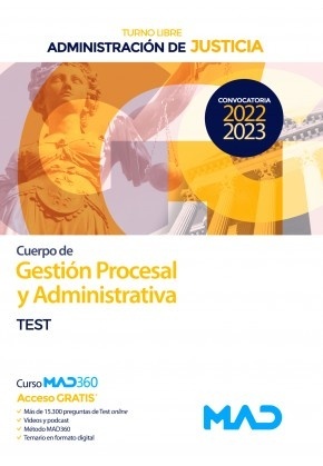 Cuerpo de Gestión Procesal y Administrativa de la Administración de Justicia (Turno Libre).Test