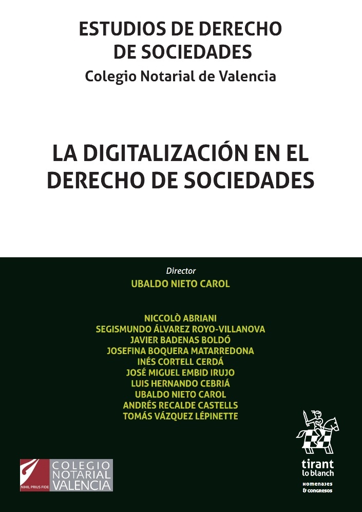 La digitalización en el Derecho de Sociedades. Estudios de Derecho de Sociedades