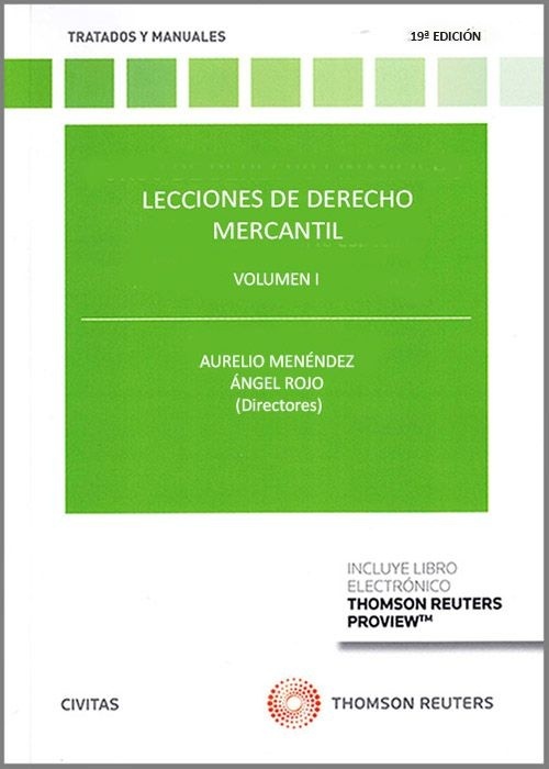 Lecciones de Derecho Mercantil. Vol. 1