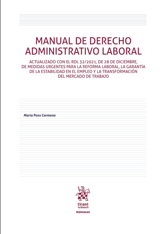 Manual de Derecho Administrativo Laboral