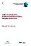 Autonomia indivial frente a autonomia colectiva. Derechos en conflicto