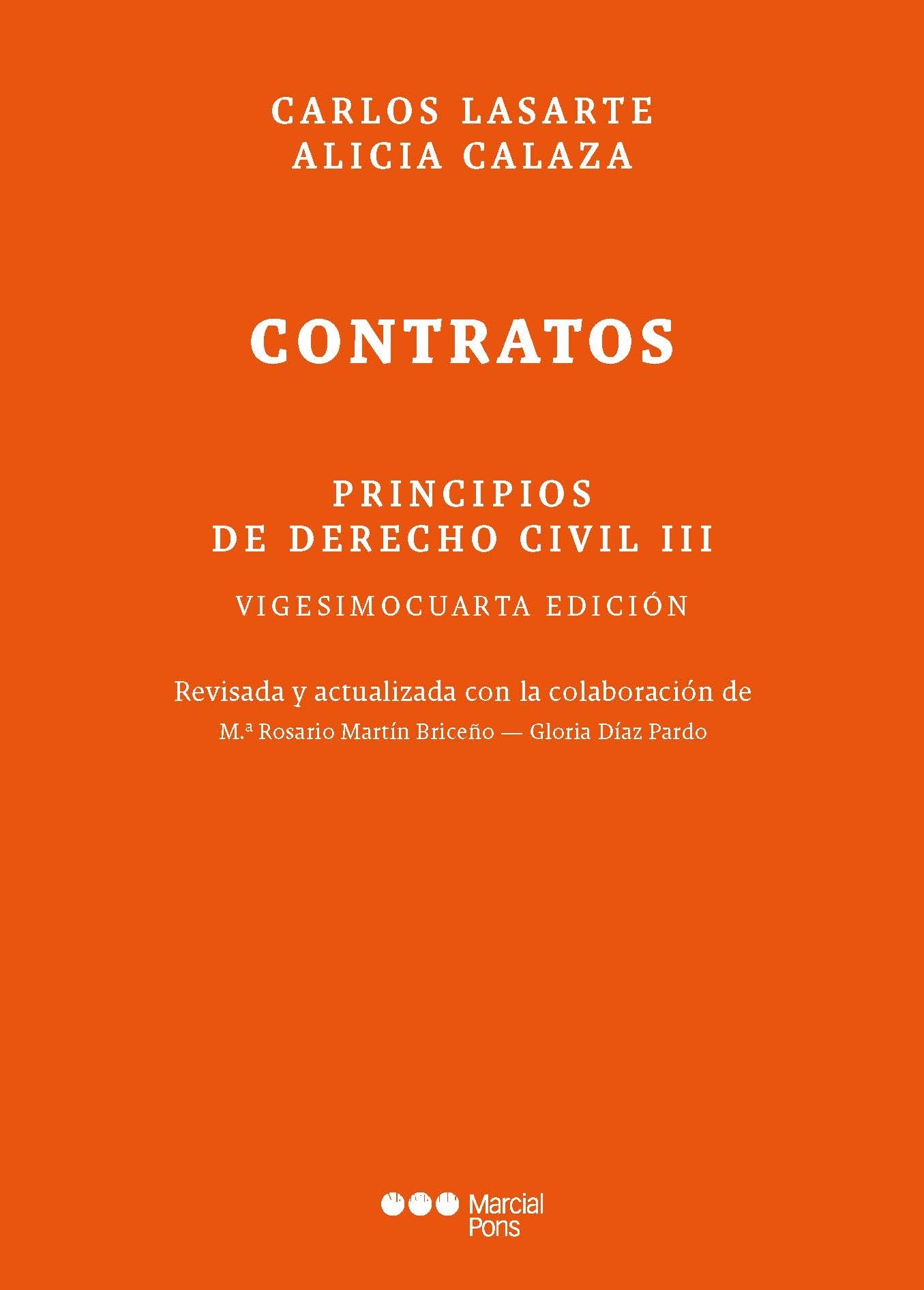 Principios de derecho civil. Tomo III "Contratos"