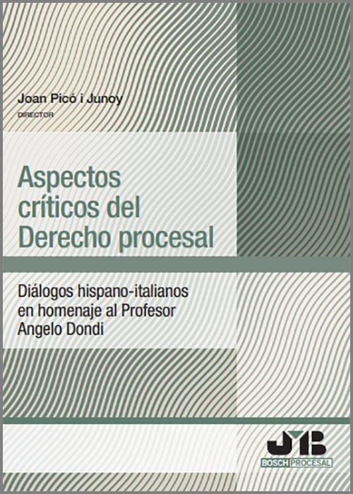 Aspectos críticos del Derecho procesal "Diálogos hispano-italianos en homenaje al Profesor Angelo Dondi."